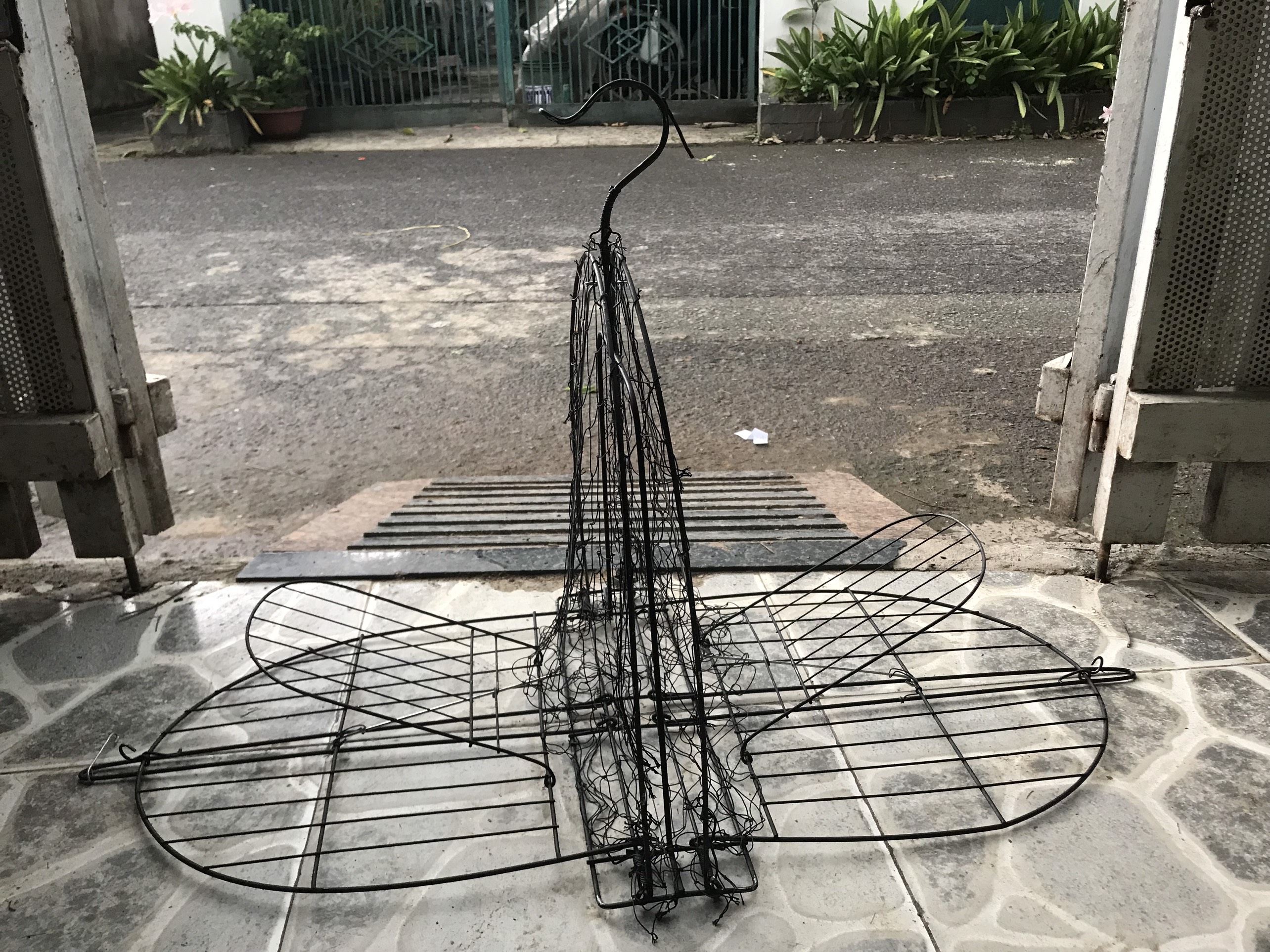 1 cái mẹt 2 mặt bẫy bìm bịp - lụp xếp gọn bẫy các dòng chim lớn chim quốc , cắt