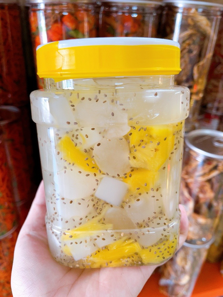 ￼Đác rim thơm mix chia thạch dừa hủ 1kg