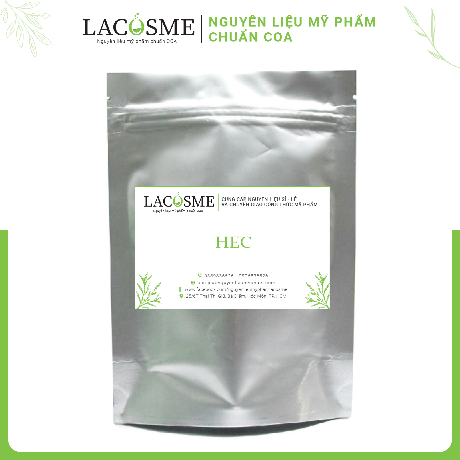 1KG Nguyên liệu mỹ phẩm HEC tạo đặc dầu gội, sữa tắm, nước rửa chén