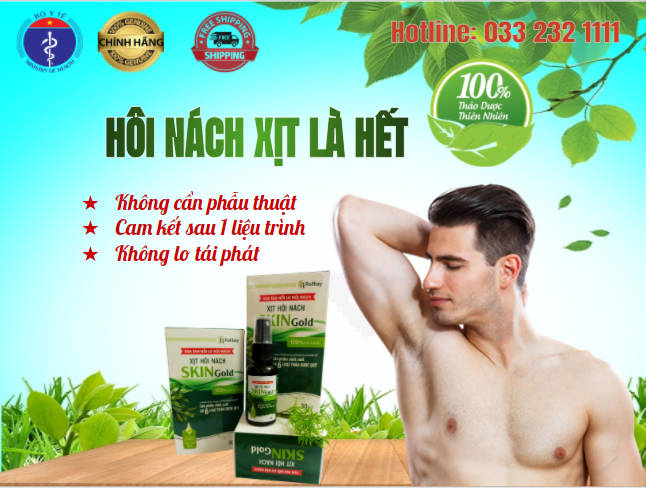 Xịt Hôi Nách Thảo dược Nam 30ml