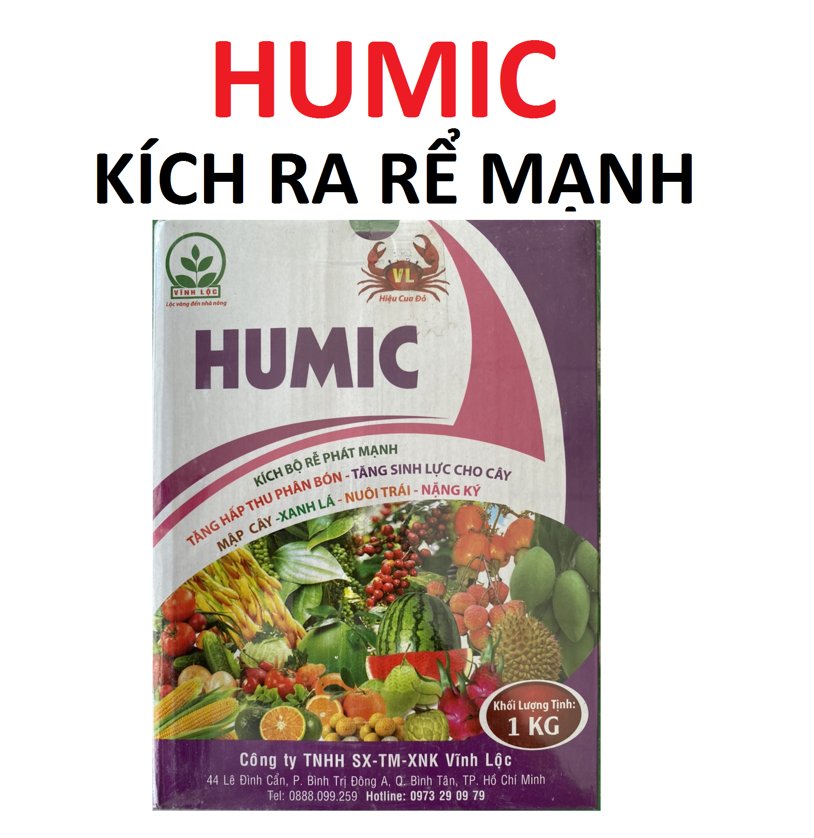 HUMIC rể cực mạnh Hộp 1kg