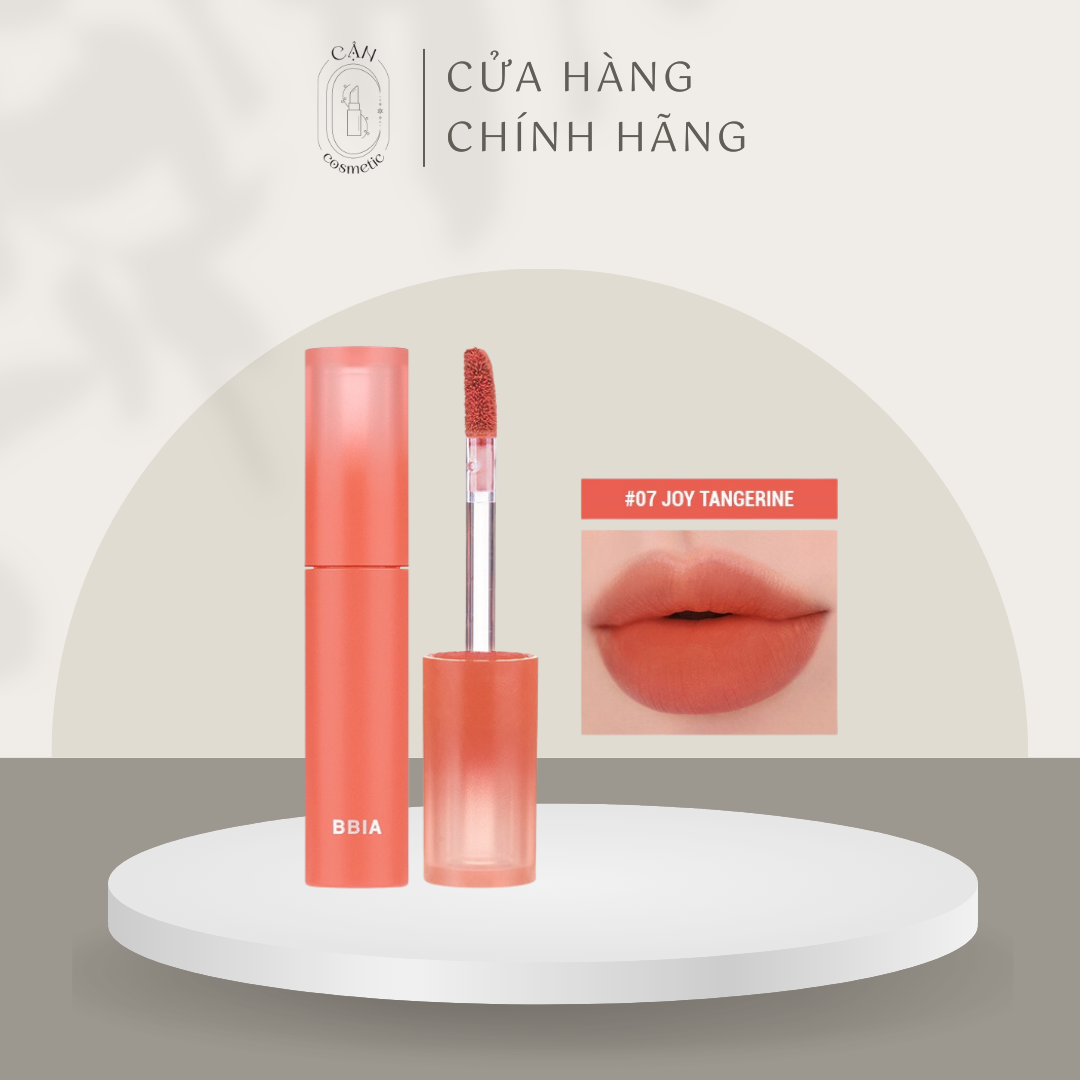 Son Kem Lì Bbia Sheer Velvet Tint #07 Joy Tangerine