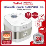 |HỎA TỐC 2H| Nồi cơm điện tử cao tần Tefal RK762168 1.5 - Lòng nồi niêu chống dính công suất 1200W - 12 chức năng, nấu cơm cháy - Bảo hành chính hãng 24 tháng - Hỏa tốc 2H HCM