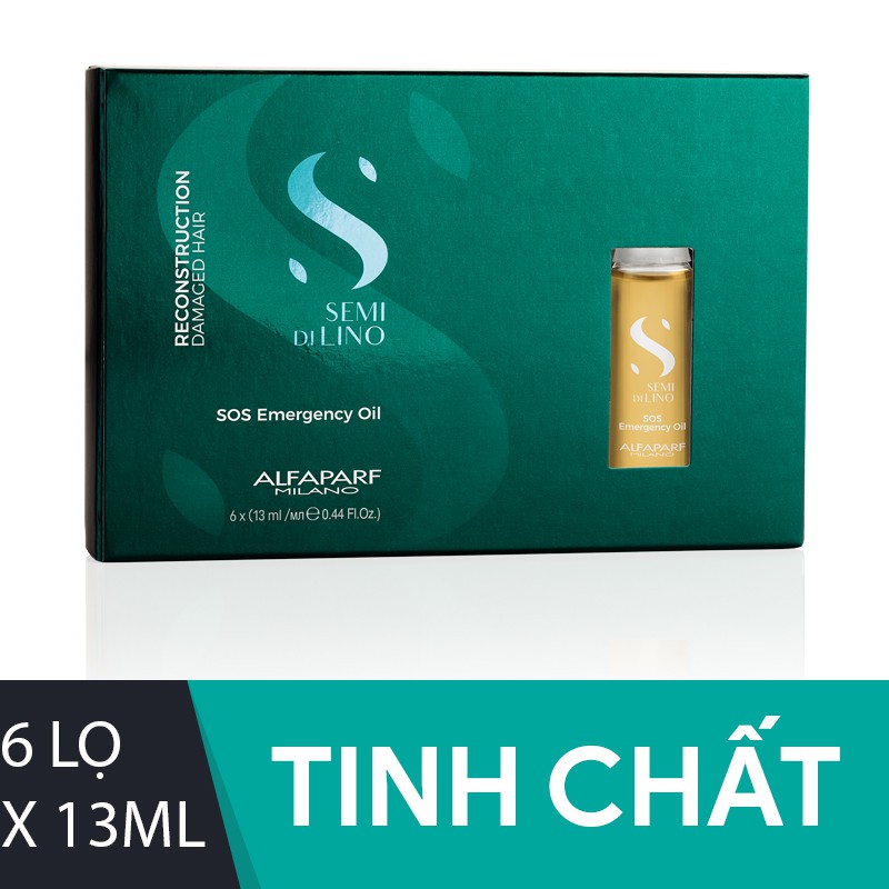 Tinh chất Reconstruction phục hồi tóc hư tổn Semi Dilino SOS Emergency Oil Alfaparf 6×12ml
