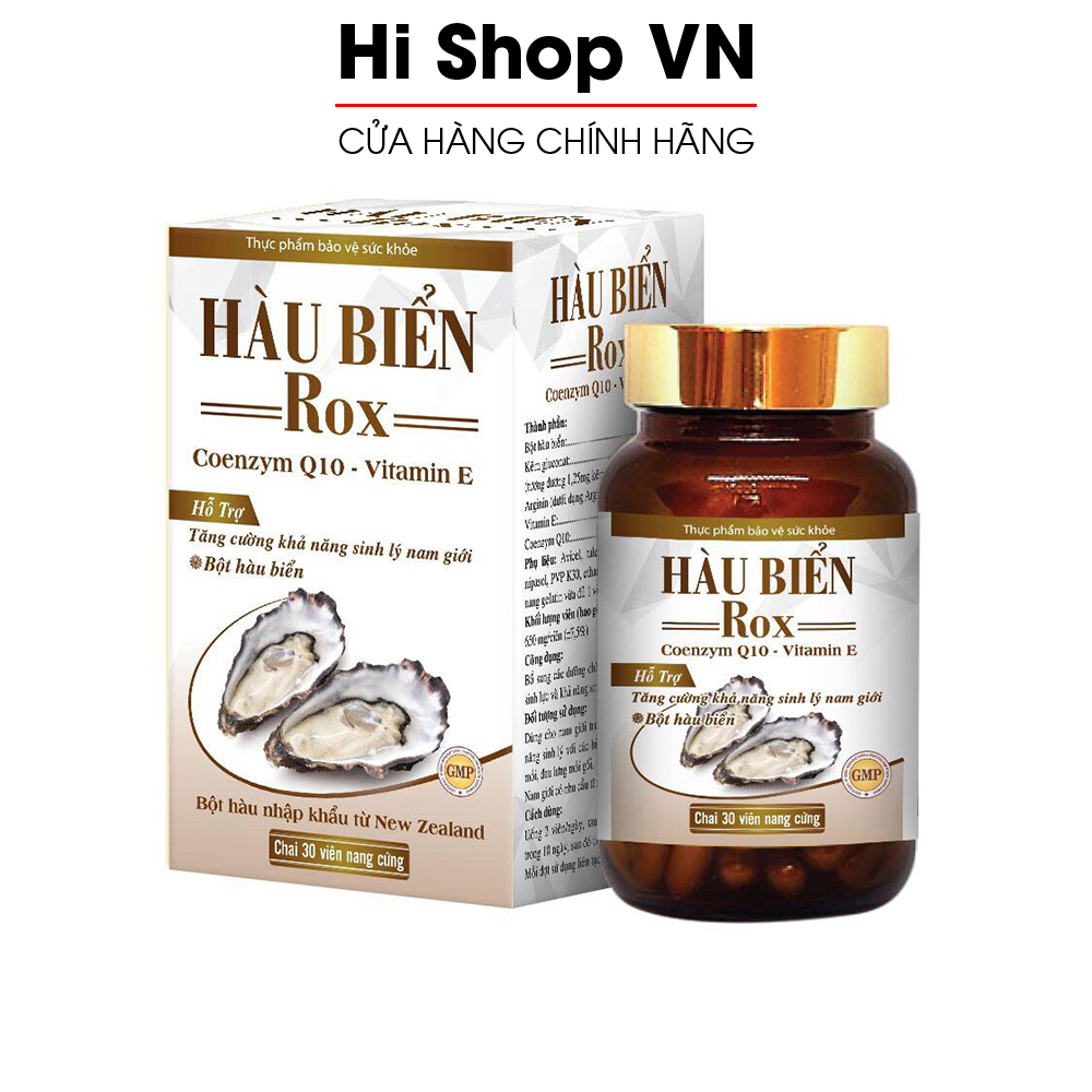 Tinh Chất Hàu Biển ROX bổ thận tráng dương, tăng cường sinh lý nam - Hộp 30 viên