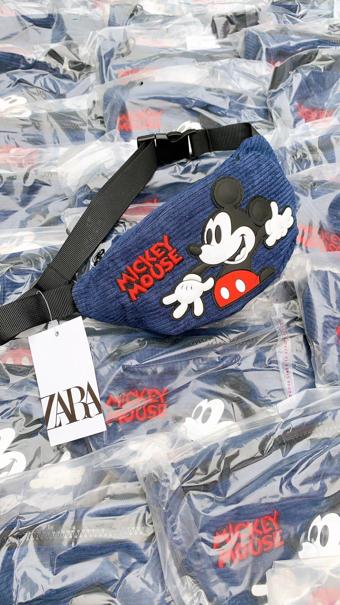 [HCM][Mẫu Mới Nhất] Túi Bao Tử Mickey ZARA Cho Bé Trai Và Bé Gái Xuất Xịn