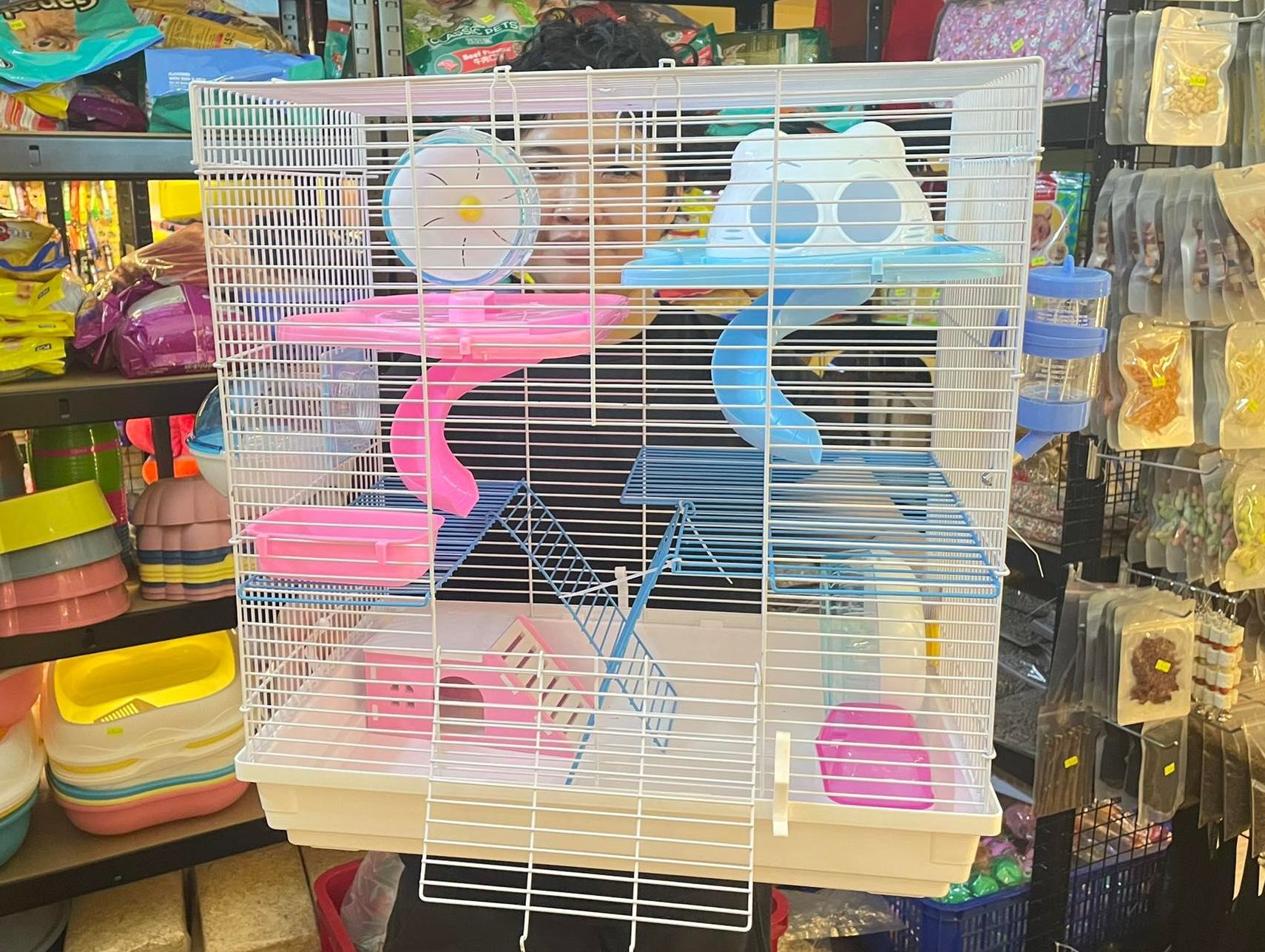 Lồng size đại 3 tầng cho hamster,sóc,bọ ú,nhím kiểng .