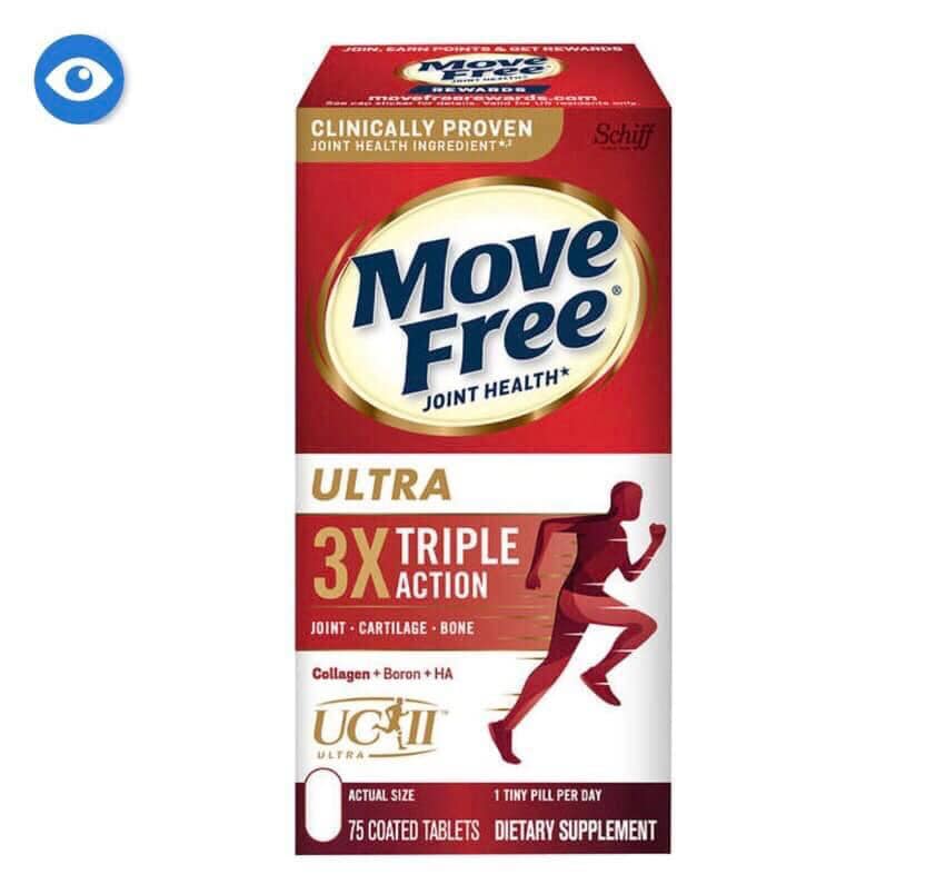 Viên uống giảm các cơn đau khớp siêu mạnh schiff move free ultra 75 viên