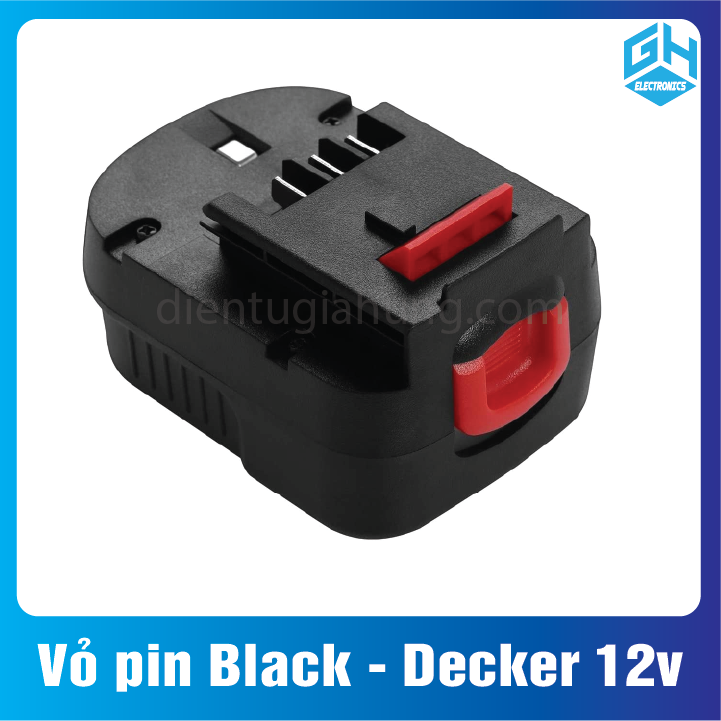 Vỏ pin Black - Decker 12v đóng 6 cell lion