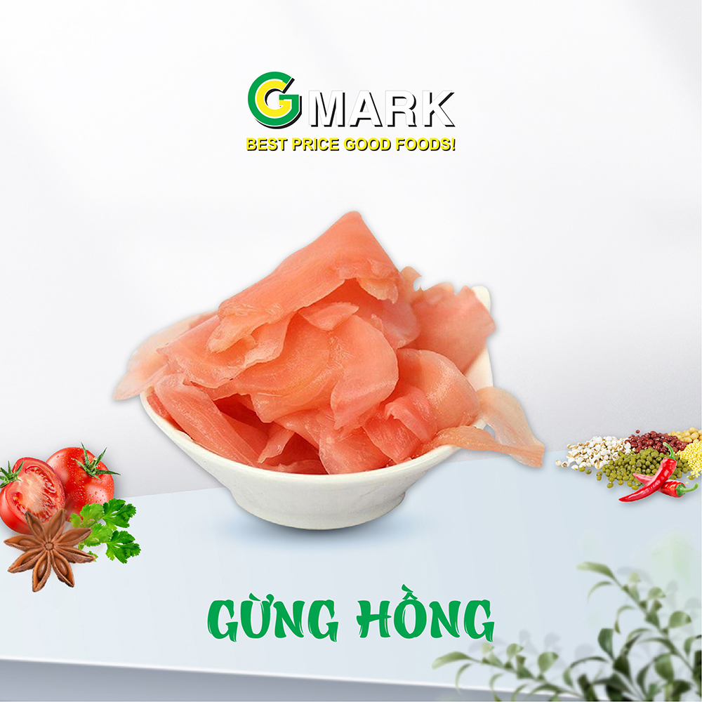 [GIAO HCM] Gừng Hồng Nhập Khẩu Gmark, Chuyên Ăn Kèm Sashimi & Sushi