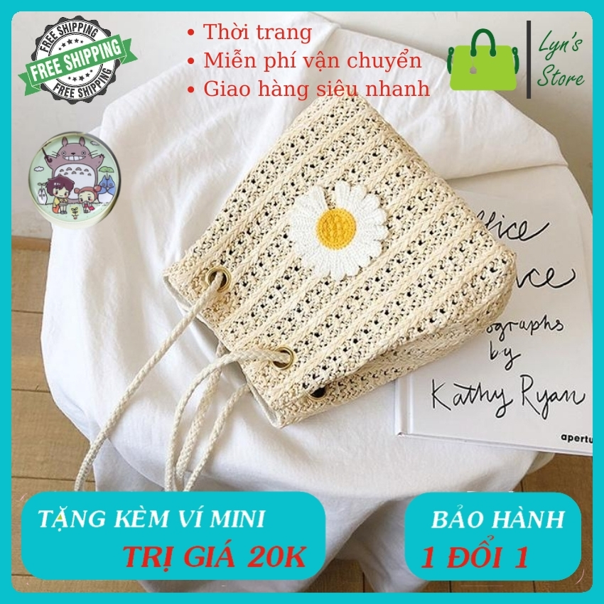 Túi đeo chéo - TẶNG KÈM VÍ MINI CẦM TAY TRỊ GIÁ 20K - Phong Cách Hàn Quốc - Da cao cấp không bong tróc , Không phai màu theo thời gian (1 Màu ) - Lyn Fashion - LYN11