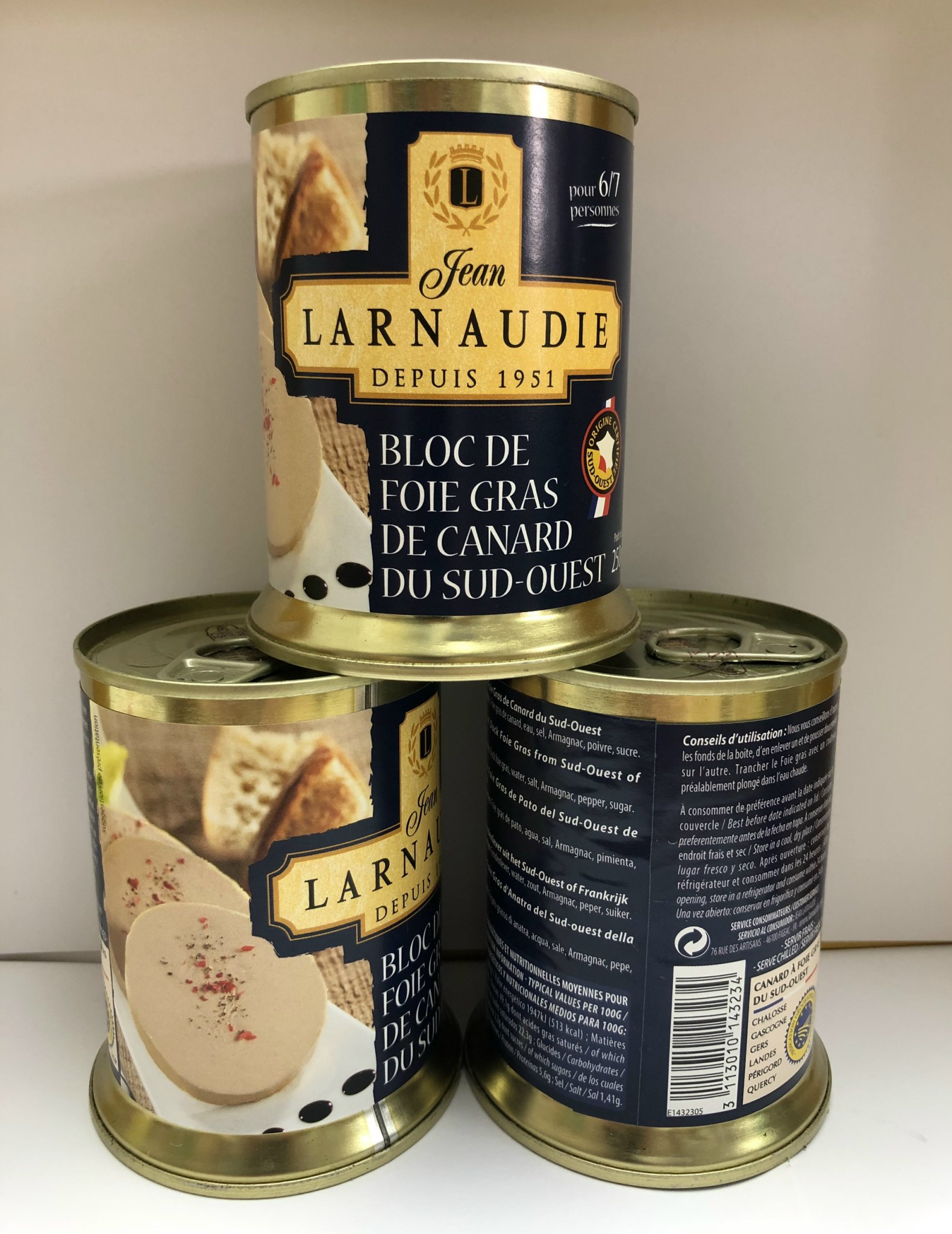 Pate Gan ngỗng Pháp - Jean Larnaudie Depuis 1951 (150gr) - Date 2025