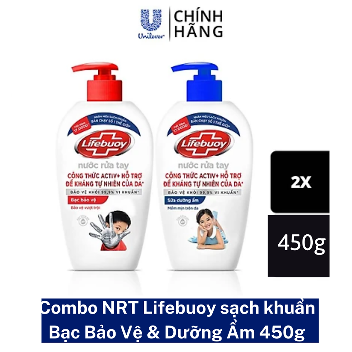 Nước rửa tay lifebuoy 450g