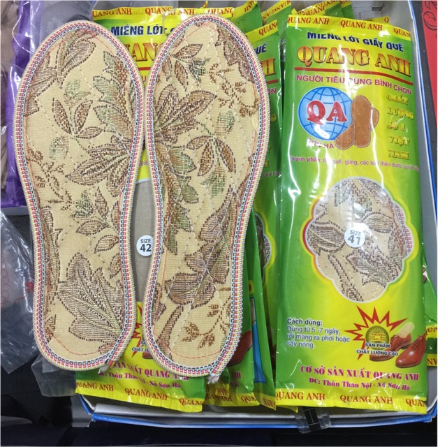 Lót giày nam nữ. lót quế thơm chân
