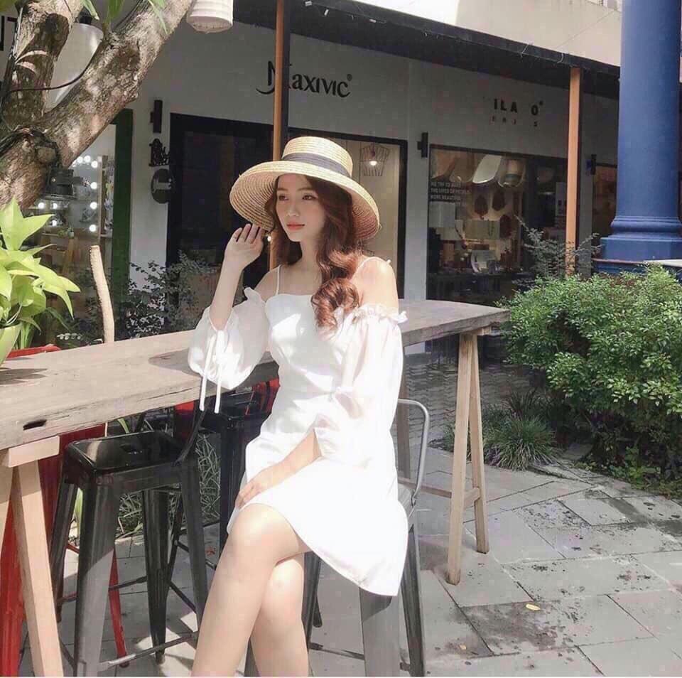 ĐẦM NỮ BÁNH BÈO TRỄ VAI DÀI TAY XINH XẮN MTB6661