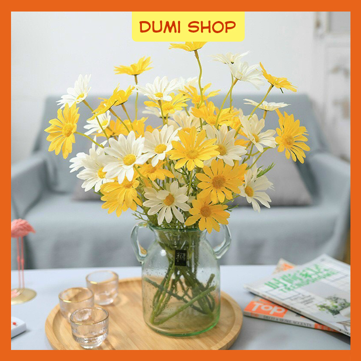 Combo 10 Cành Cúc Hà Lan Hoa Giả Xinh Xắn Decor Trang Trí Nhà Cửa Trộn Mẫu - Dumi Shop