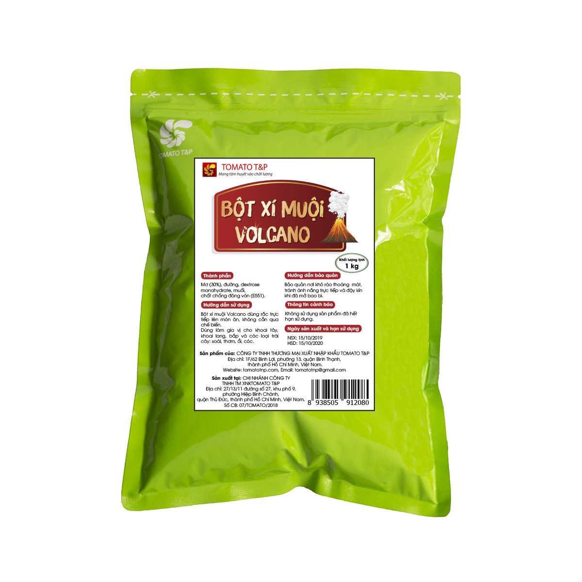 Bột xí muội Volcano loại 1kg