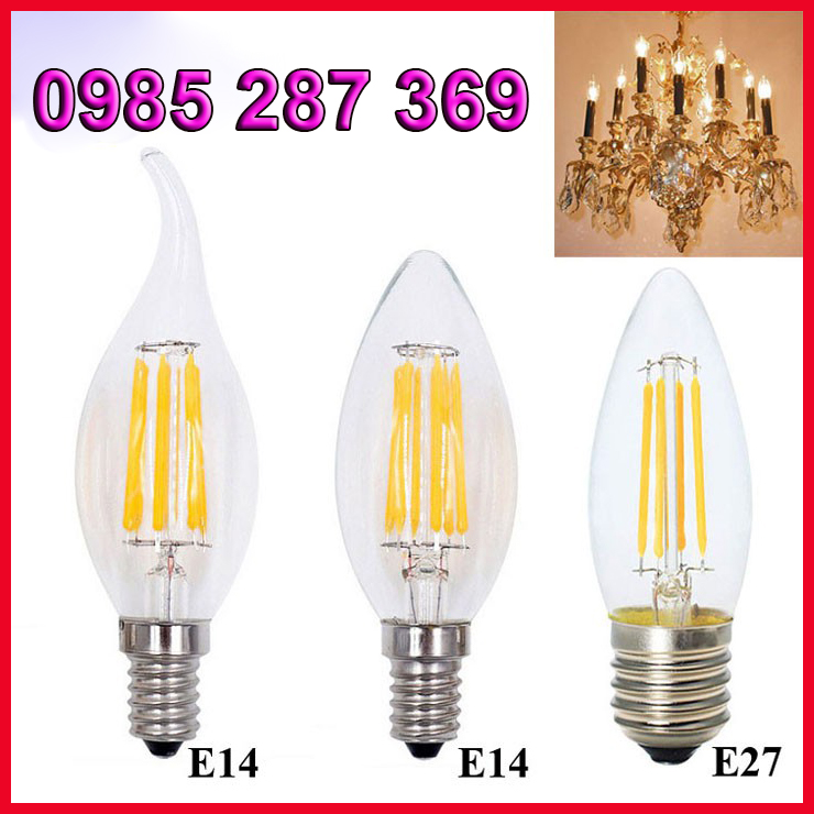 Bóng Edison quả nhót / led râu 4w đuôi E14