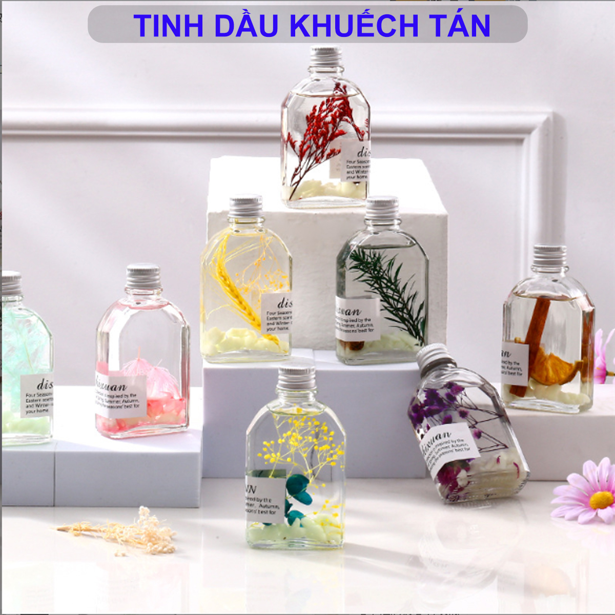 Tinh dầu khuếch tán thơm phòng ngủ phát sáng 100ml