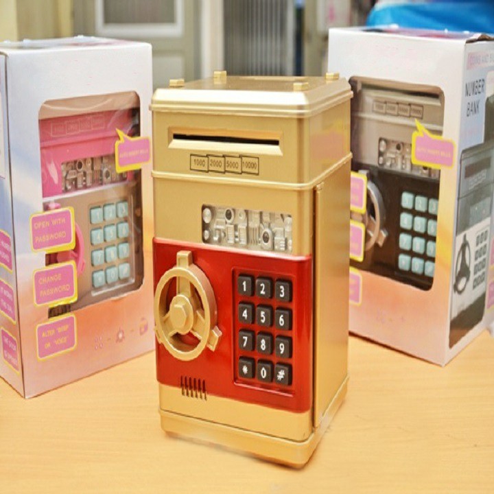 [HCM]KÉT SẮT MINI THÔNG MINH MỞ BẰNG MÃ SỐ KÉT SẮT TIẾT KIỆM TIỀN TIỆN LỢI ket săt