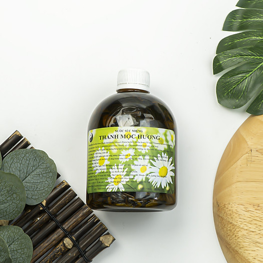 Nước súc miệng người lớn thanh mộc hương ngăn ngừa sâu răng hôi miệng ê buốt chảy máu chân răng - Chai 500ml