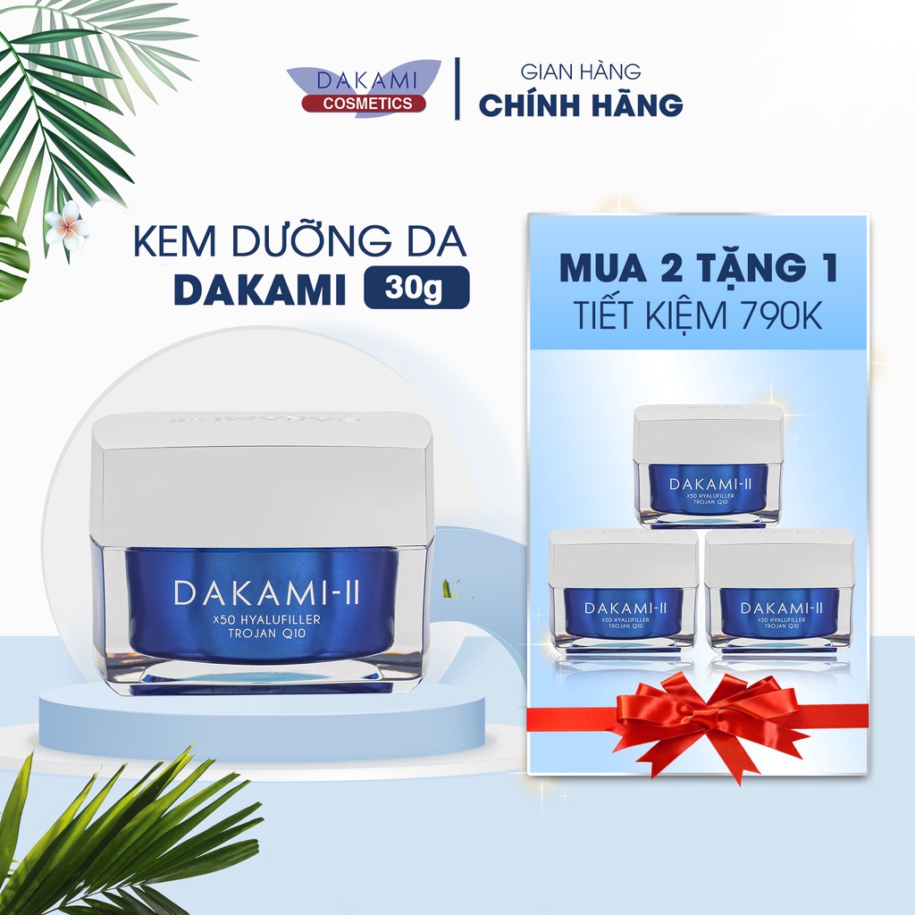 Kem dưỡng trắng da Dakami II - phục hồi, mờ thâm nám, chống lão hoá hộp 30g