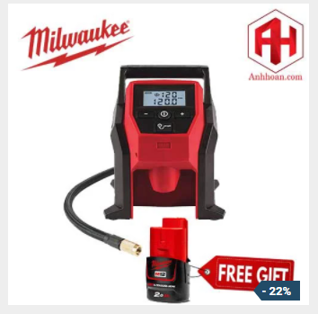 Milwaukee thân máy bơm hơi dùng pin 12V M12 BI-0 cam kết hàng nhận được đúng mô tả đổi trả trong 7 ngày làm việc
