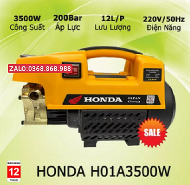 Máy rửa xe honda - công suất 3500w - 100% lõi đồng - máy rửa xe