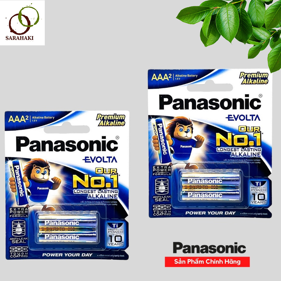 Combo 2 vỉ pin AAA Panasonic Evolta 1.5V chính hãng
