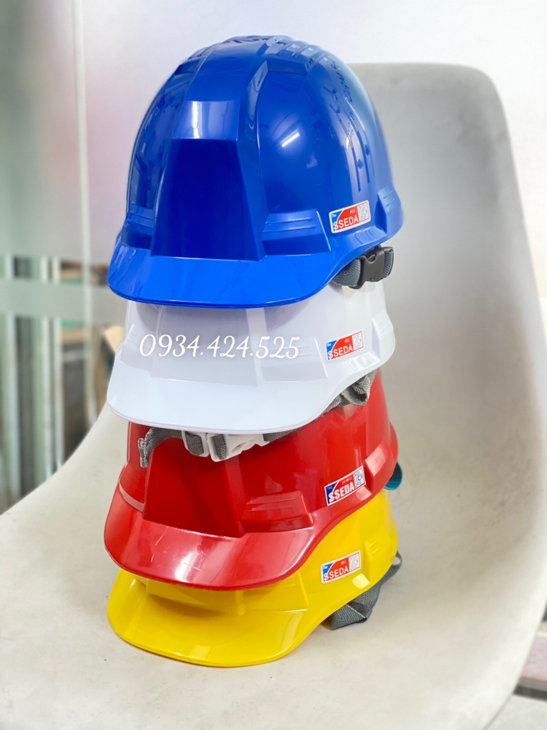 Nón SEDA bảo hộ lao động cao cấp dành cho kỹ sư công trình nhiều màu _Ảnh chụp thật