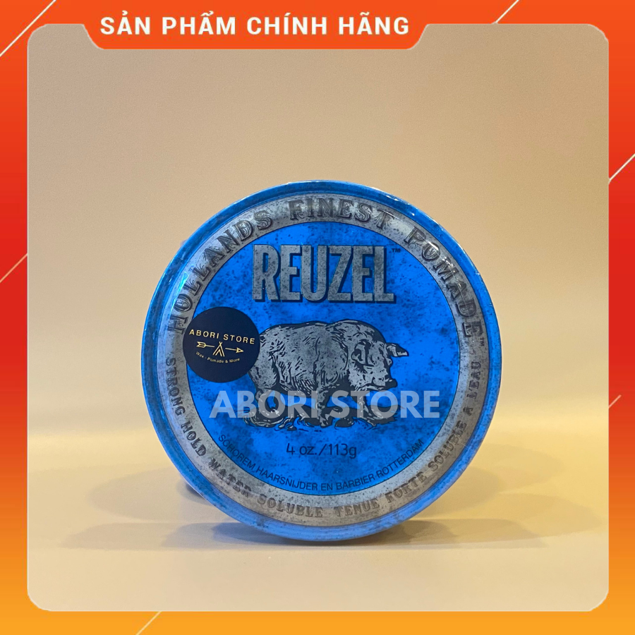 Sáp vuốt tóc Reuzel Blue Pomade [Chính Hãng] độ bóng cao giảm dần theo thời gian, dễ gội rửa, dành cho mọi loại tóc