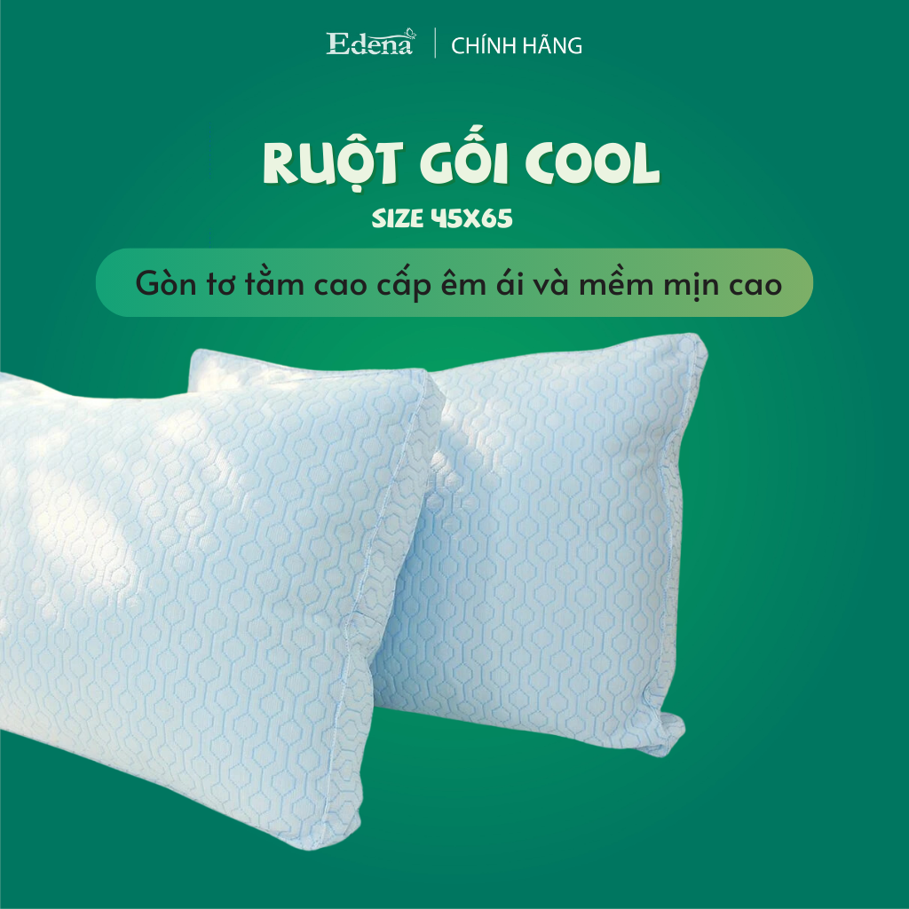 Edena ruột gối cool - ruột gối năm size 45x65cm, đập tan cơn nóng mùa hè- hàng chính hãng