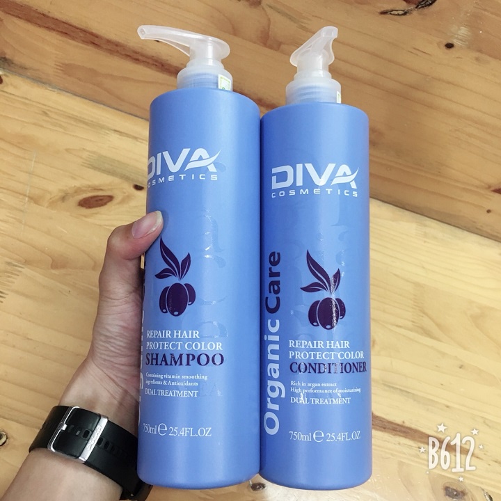 Dầu Gội Diva Xanh Organic Care Shampoo Thơm Mượt