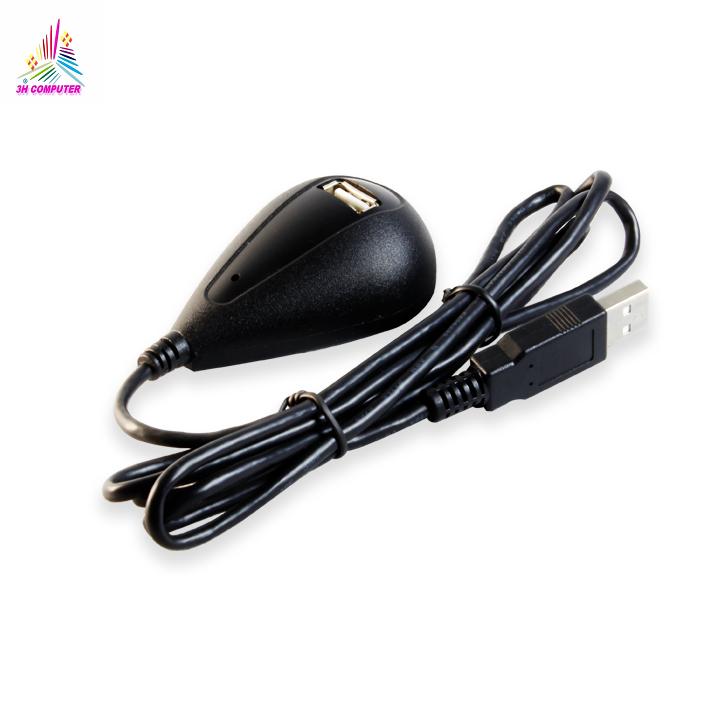 (HCM) Dây cáp nối dài usb Dây usb nối dài 1m5 có cục chống nhiễu xịn- Đen