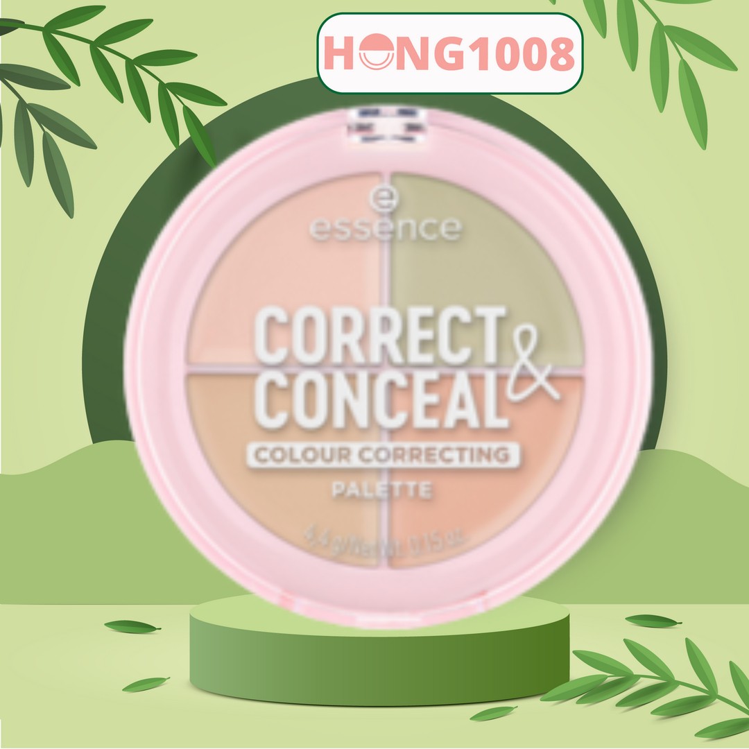 Bảng Triệt Sắc 4 Ô Essence Correct & Conceal Palette 4.4g Che Khuyết Điểm, Giảm Thâm Shop Hong1008