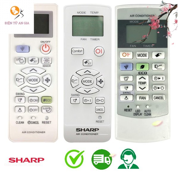 Điều khiển máy lạnh SHARP / Remote điều hòa SHARP j-tech inverter