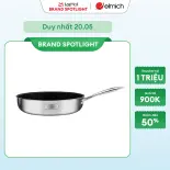 (Chỉ 25-29.06)Chảo chống dính Inox đáy từ nguyên khối đáy liên Elmich Trimax Classic EL-2702OL size 24cm