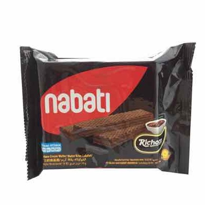 Bánh Sôcôla Dạng Xốp Richoco Nabati Chocolate Cream Wafer Gói 50g