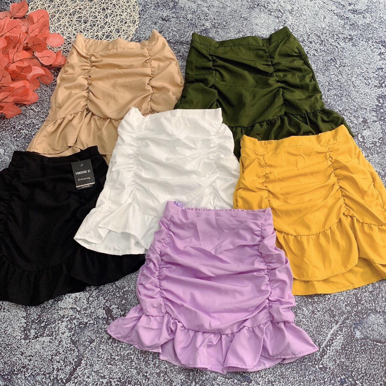 CHÂN VÁY NHÚNG ĐUÔI CÁ - CHÂN VÁY KIỂU -CHÂN VÁY ĐUÔI CÁ - ĐẦM KIỂU NỮ - [ XẢ KHO 3 NGÀY ] - mua hóa đơn trên 300k được tặng 1 phần quà từ shop CAROTSHOP