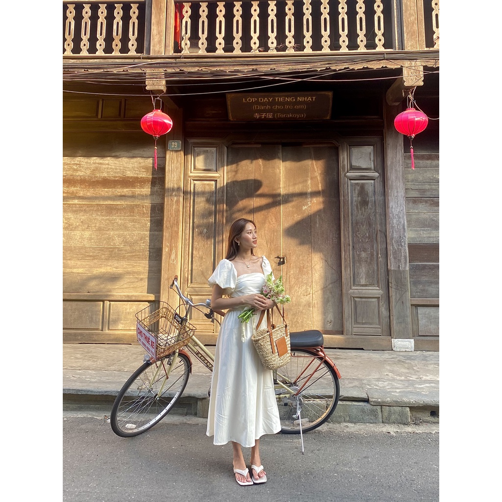 Coolee.kr - flora dress - váy bồng hội an