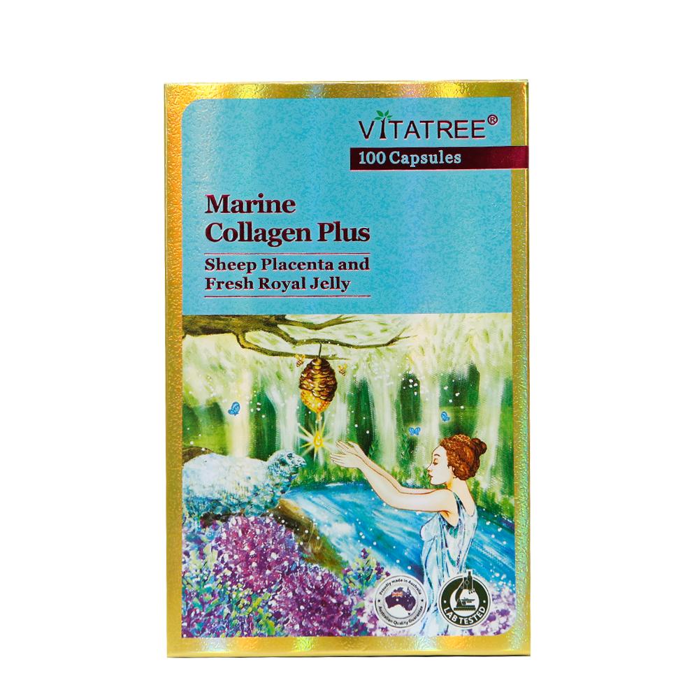 HCMVITATREE - Viên Uống Trắng Da Marine Collagen Plus - 100 Viên