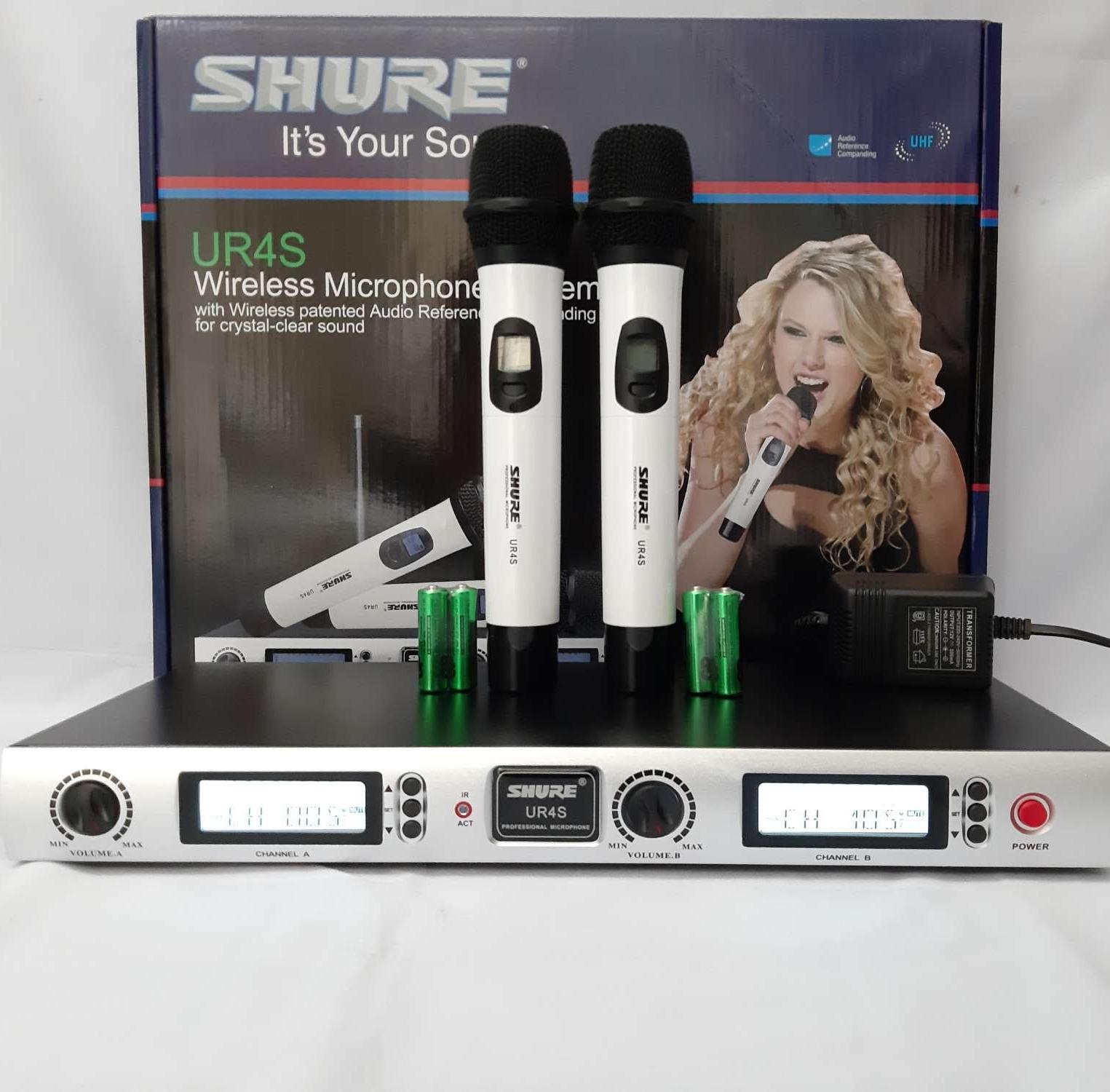 Micro không dây shure ur4s chuyển tần số cao cấp.