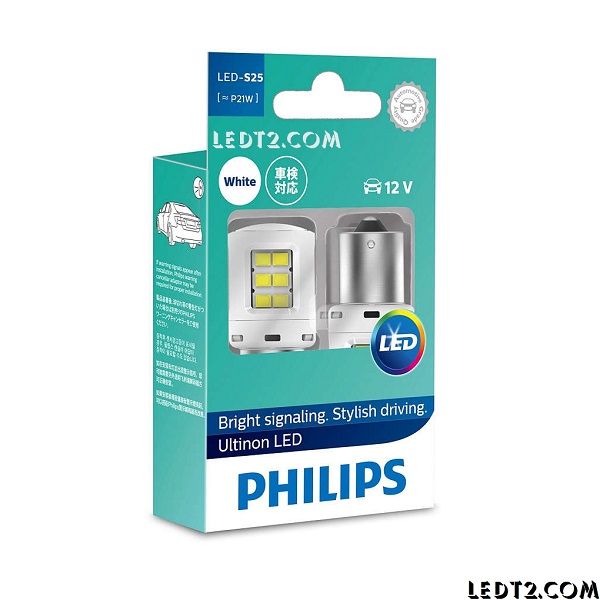 [LEDT2 ISOP] Đèn phanh, stop, lùi LED Philips Ultinon S25 P21 PY21 - Bảo hành 5 năm