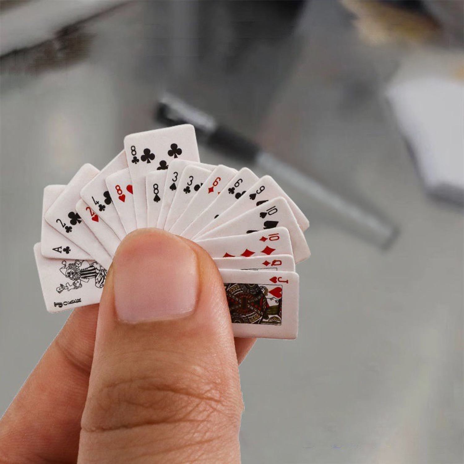 Bộ bài Tây poker siêu mini tí hon