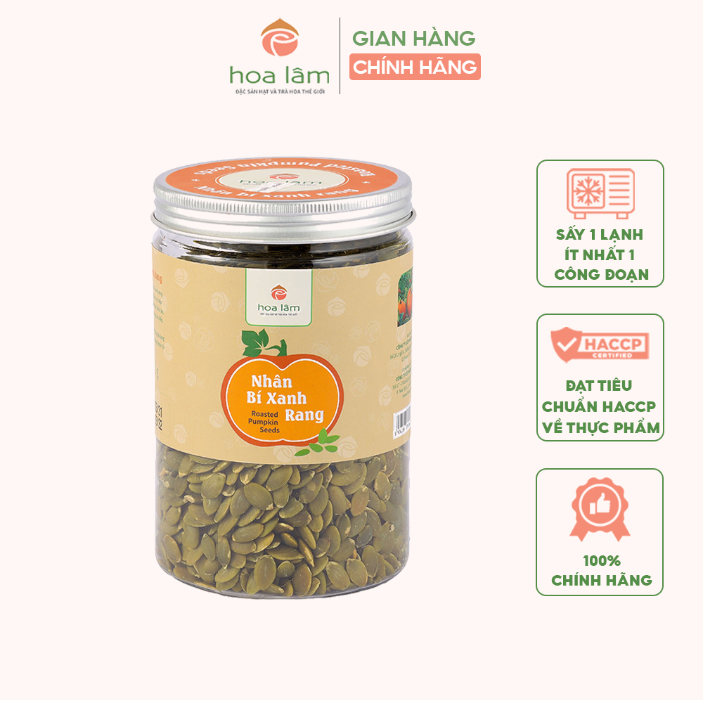 Nhân bí xanh Ấn Độ sấy lạnh, nhân bí xanh Hoa Lâm nhập khẩu trực tiếp, giàu dinh dưỡng 500gr