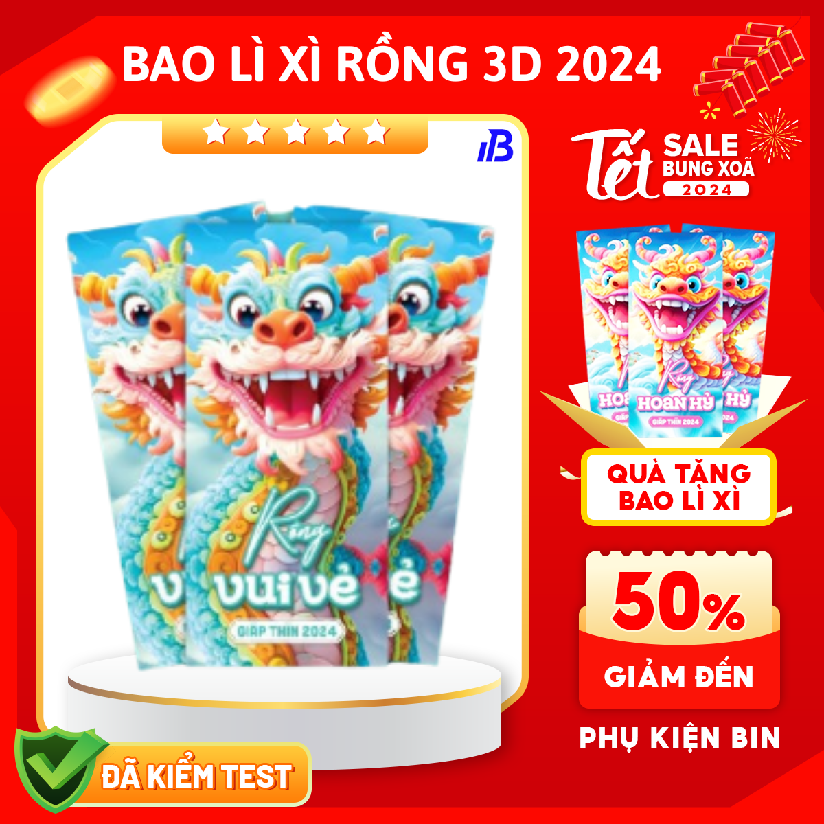 Bao lì xì tết 2024 hình rồng 3D độc đáo mix đủ mẫu, Bao lì xì độc lạ, Bao lì xì cute