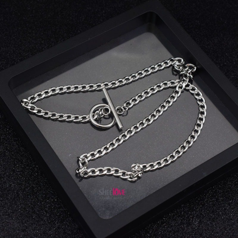 Dây chuyền nam nữ khóa tròn cá tính UNISEX chất hiphop style Hàn Quốc - Rap underground