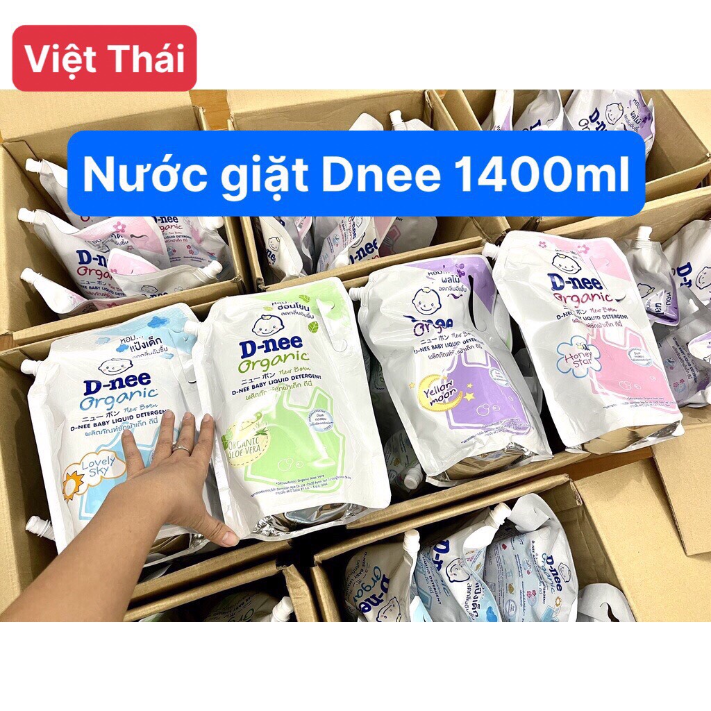 Nước giặt Dnee Baby dạng túi đậm đặc 1400ml