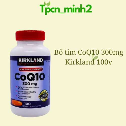  Viên uống hỗ trợ tim mạch CoQ10 300mg  Kirkland 100 viên 