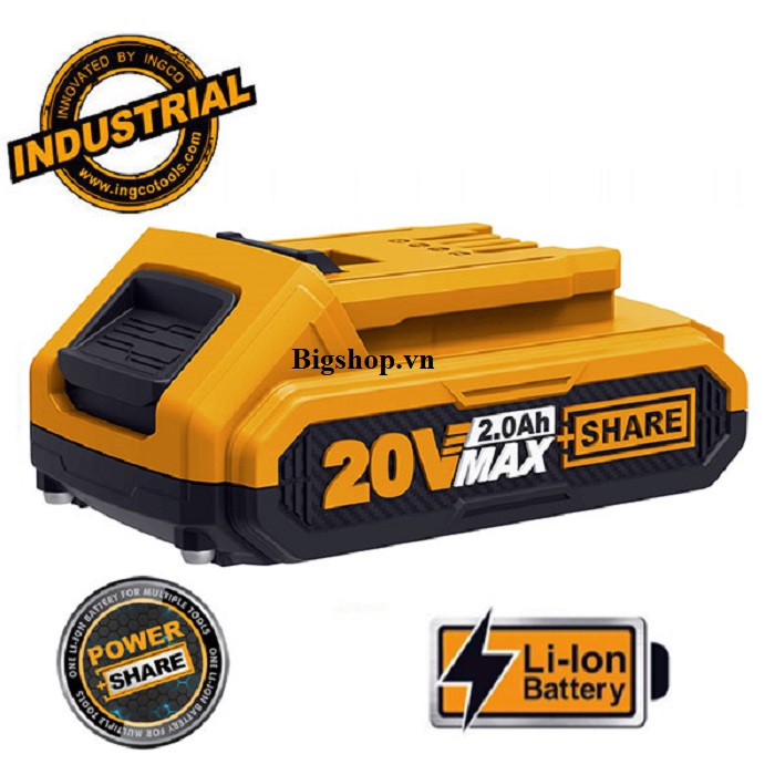 Pin litium ingco 20v/2ah fbli2001